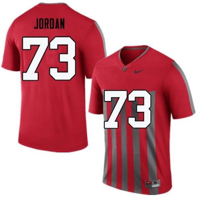 NCAA Ohio State Buckeyes Men's #73 Michael Jordan Throwback Nike Football College Jersey OWD0845FH